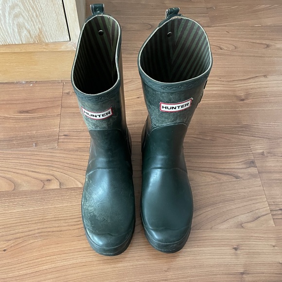 Festival Hunter Rain boots, Fleece socks, EUC! 7/8 - Picture 10 of 16